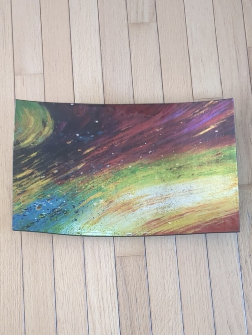 Galaxy Glass Plate - Picture 2 of 7